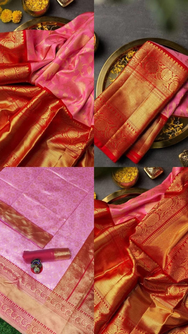 Pink banarasi A006