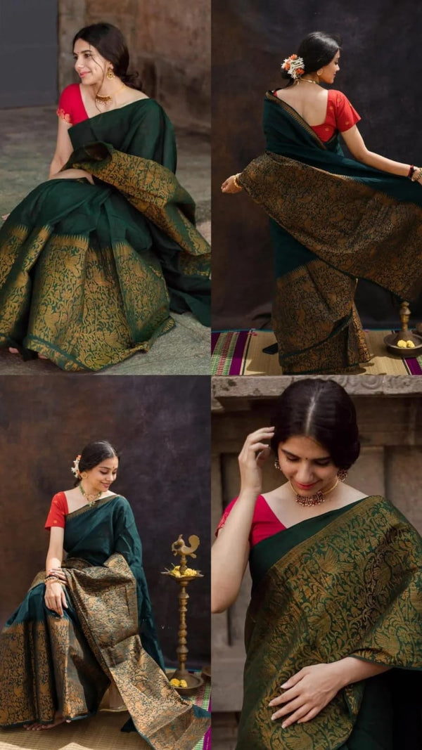 Soft litchi silk sarees A019